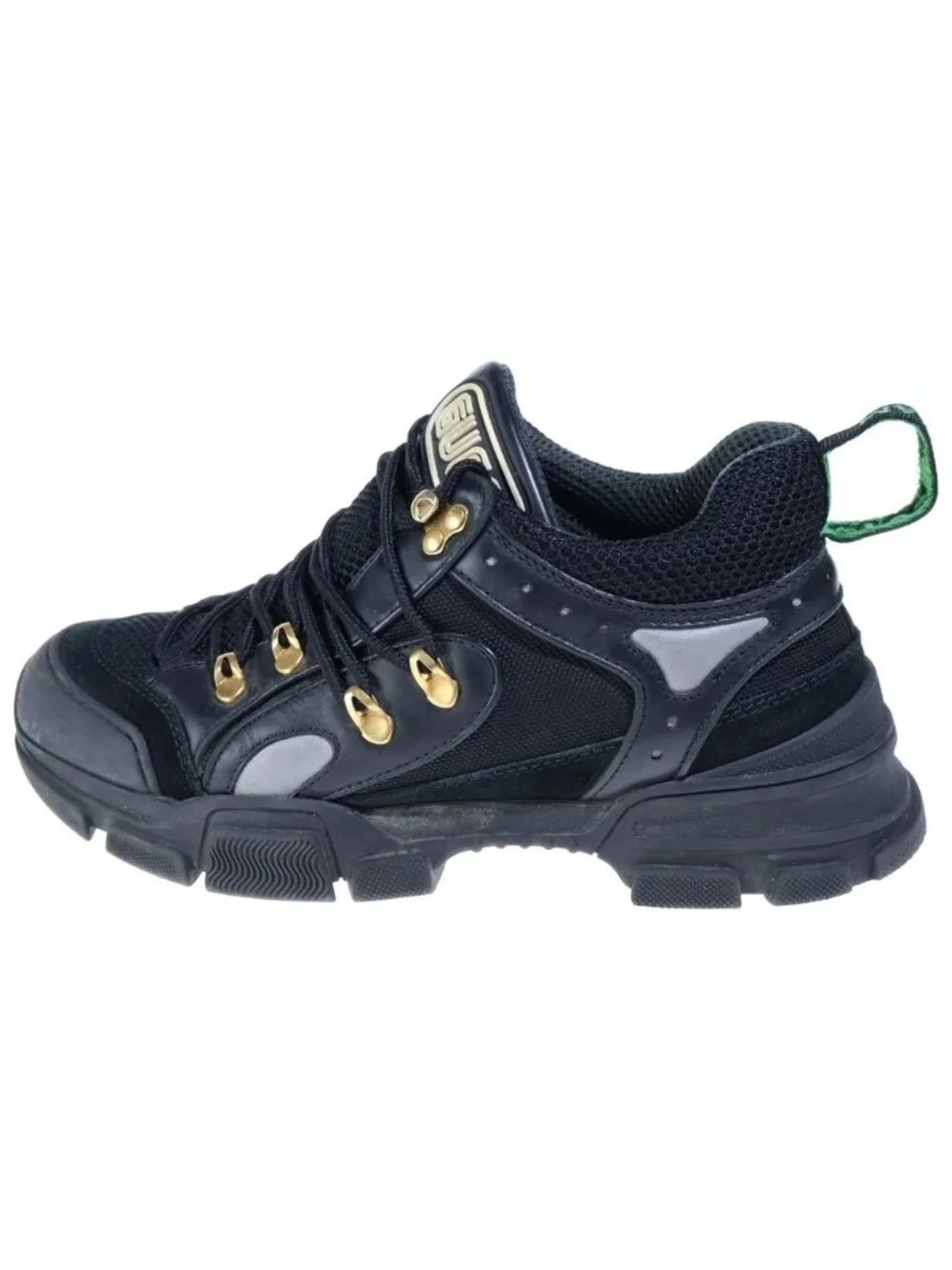 Gucci Flashtrek Volume Sneakers Low Cut Shoes Black